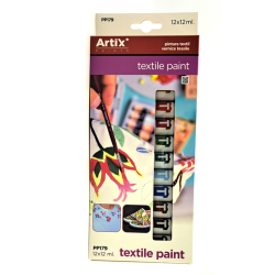 Farby na textil sada 12x12ml