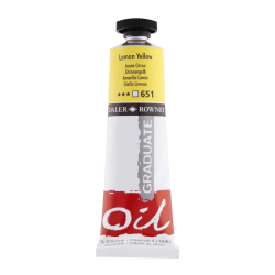 Olejov farba D&R Graduate 38ml, Lemon Yellow 651