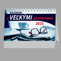 Stolov kalendr s vekmi psmenami 25