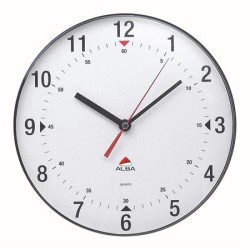 Nstenn hodiny, magnetick zadn strana, 25 cm, ALBA "Classic", siv