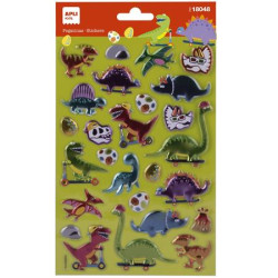 Nlepky kovov efekt, APLI Kids "Stickers", dinosaury