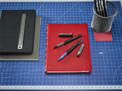 Roller, 0,7 mm, s vrchnkom, ROTRING "Rollerball", modr